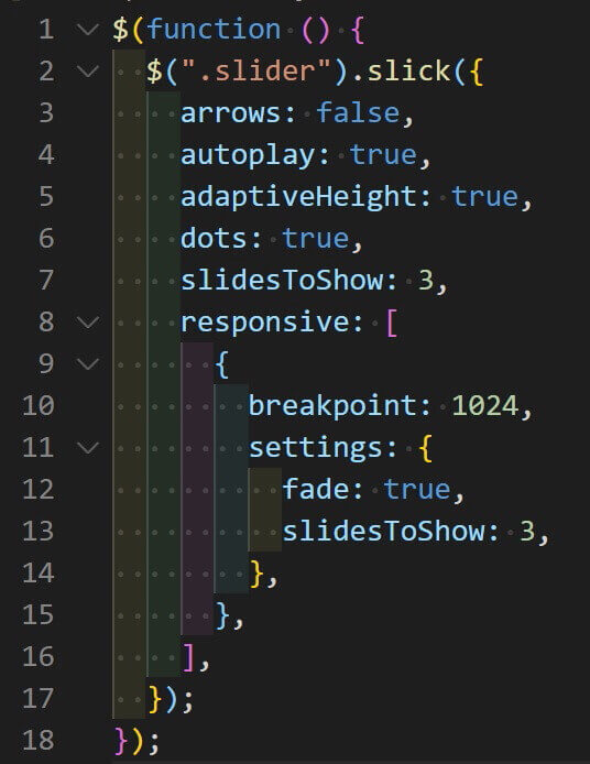 VSCode：Bracket Pair Colorizer 2（適用後）