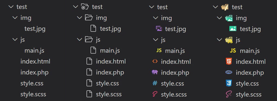 VSCode：ファイルアイコン変更