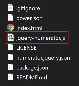 jquery-numerator.jsファイル内容