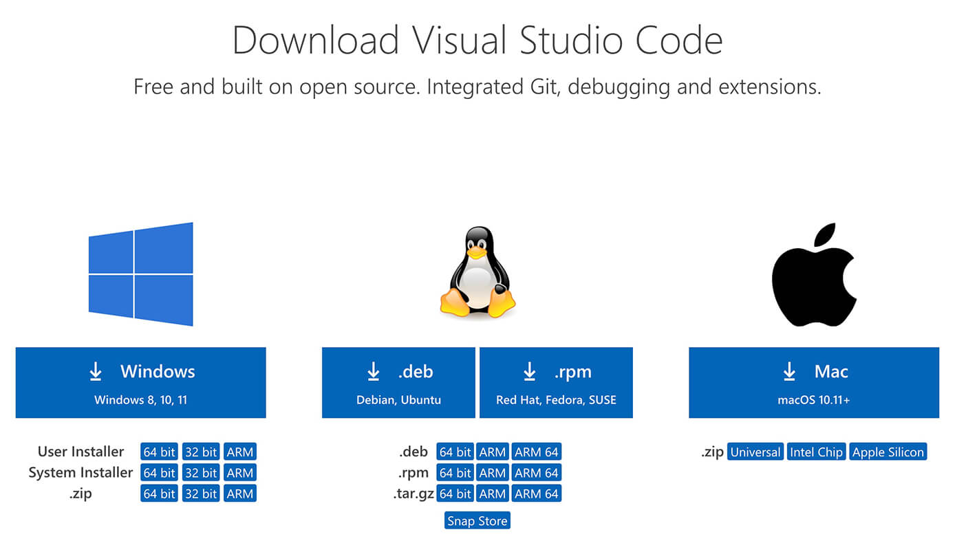 VSCodeのダウンロード