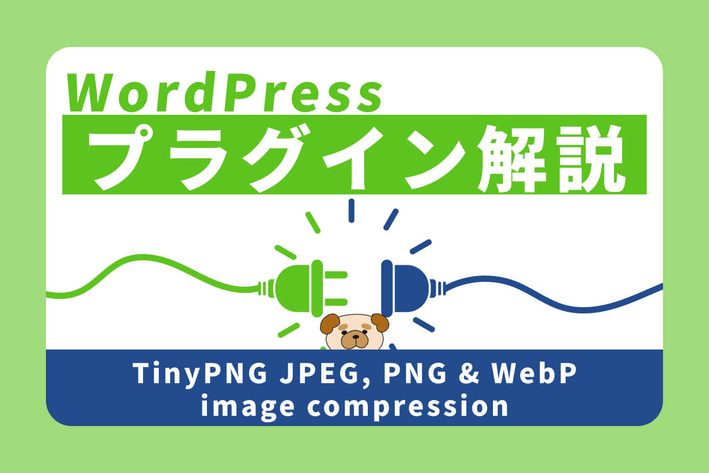 【WordPress】画像圧縮プラグイン『TinyPNG JPEG, PNG & WebP image compression』の使い方