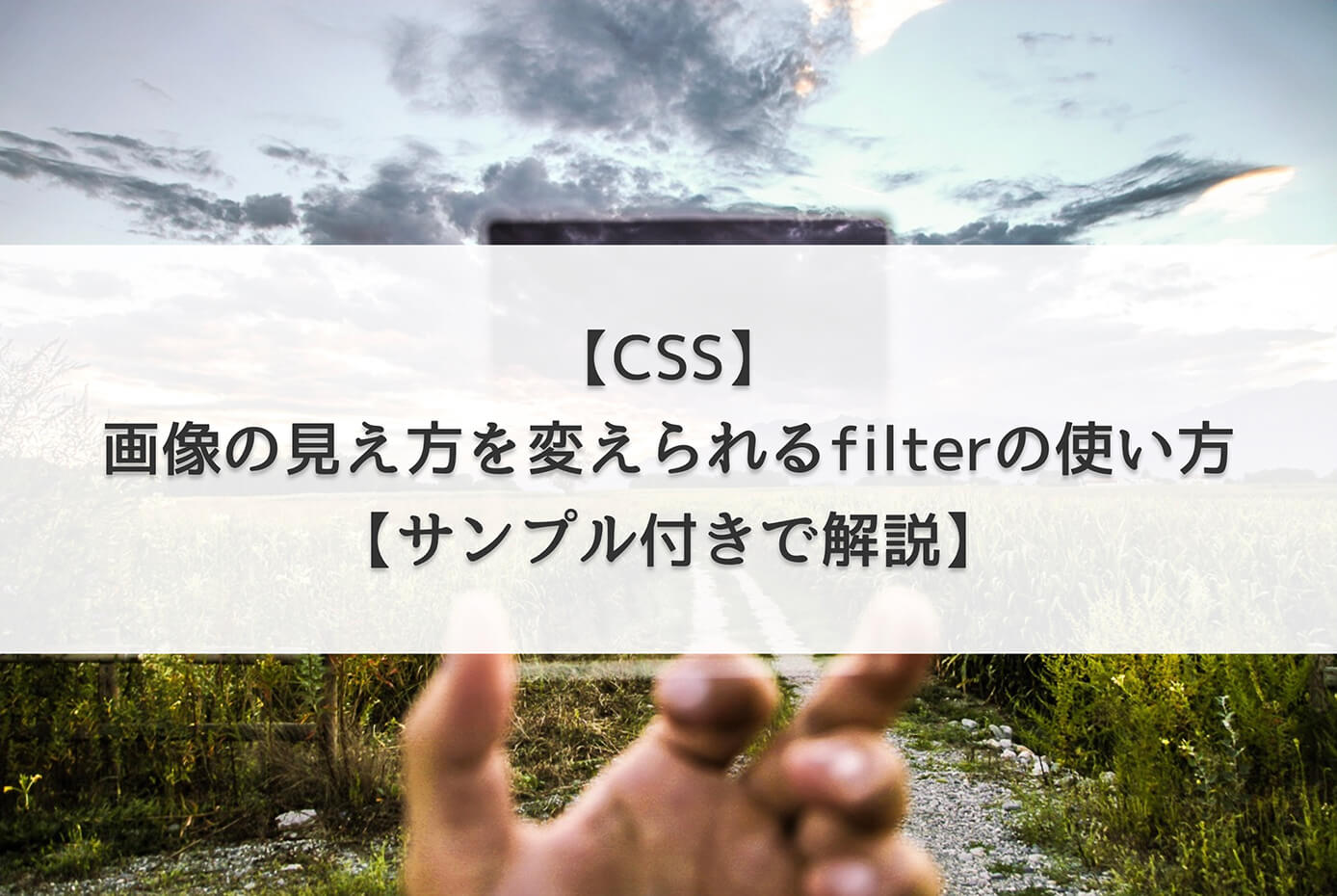 【CSS】画像の見え方を変えられるfilterの使い方【サンプル付きで解説】