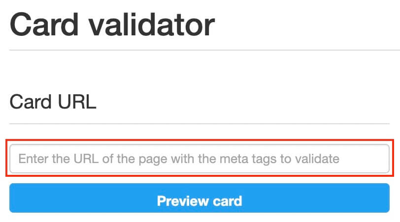 Card validator：記事のURLを入力