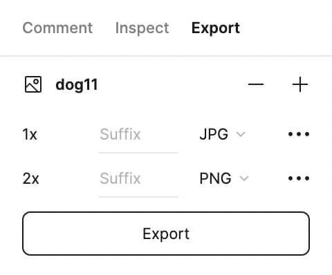 Figma：画像書き出し（Export）