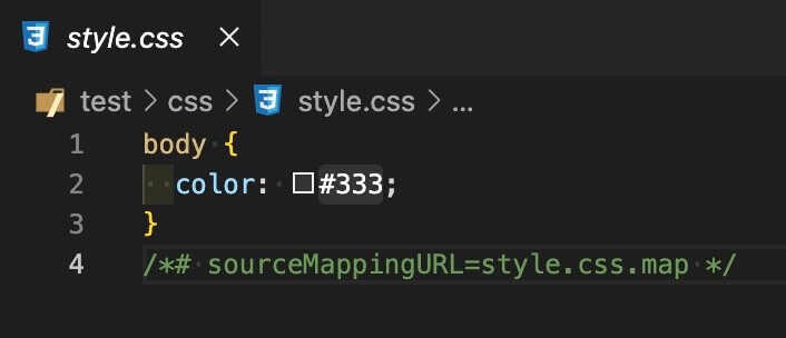 VSCode：style.css