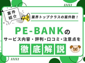 PE-BANKの評判・口コミ・注意点を徹底解説【業界トップクラスの案件数！】