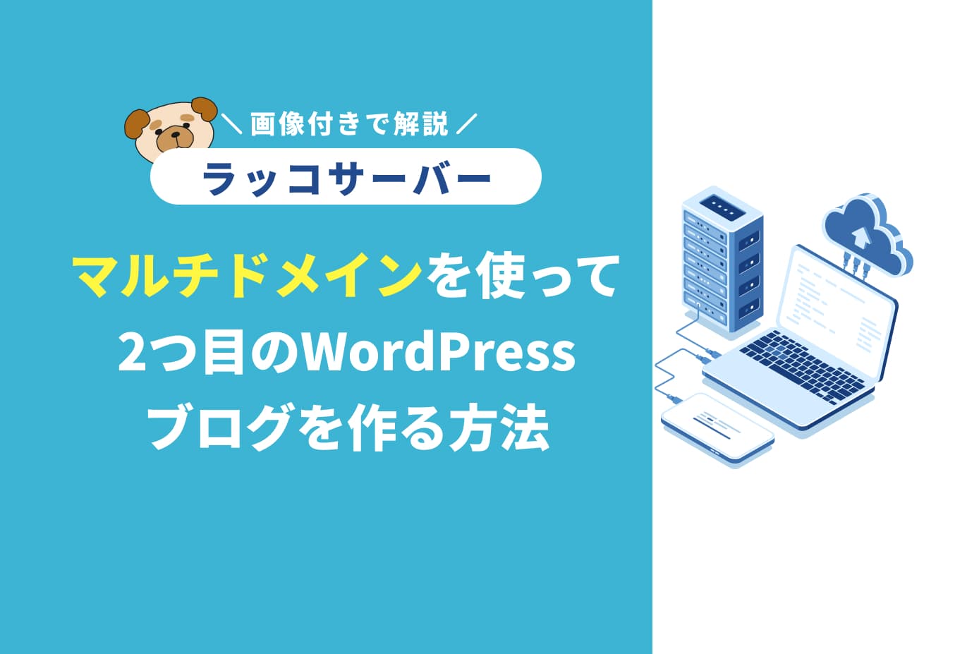 ラッコサーバーでマルチドメインを使って2つ目のWordPressブログを作る方法
