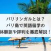 バリリンガルとは？ バリ島で英語留学の体験談や評判を徹底解説！